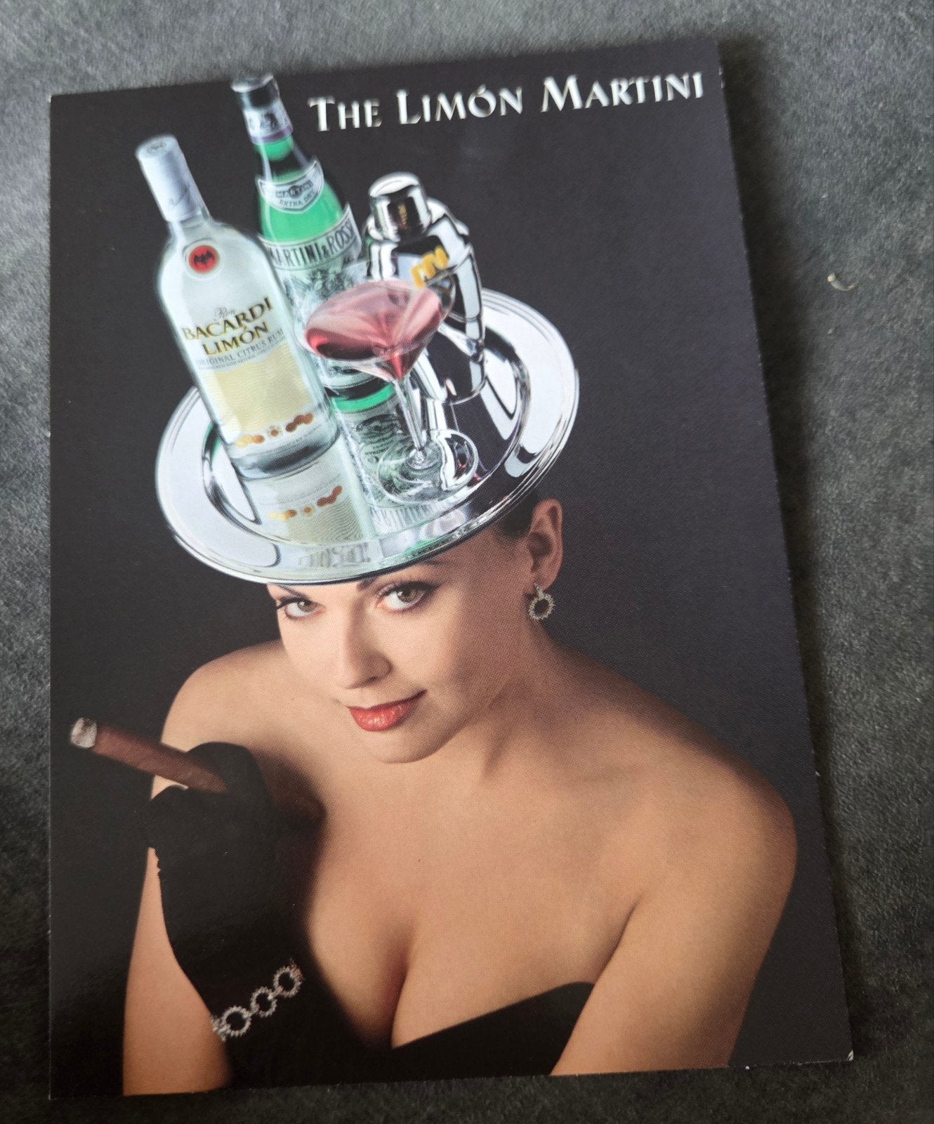 Vintage Limón Martini Recept Ansichtkaart, Verzenden, 1980 tot heden, Ongelopen, Overige thema's
