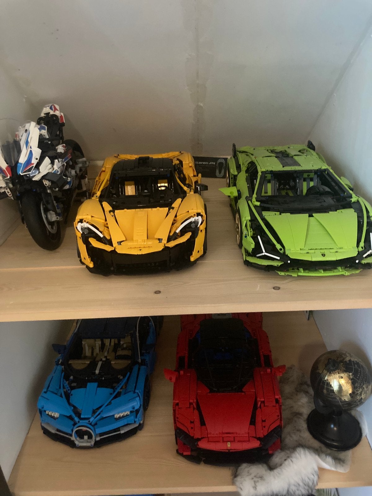 Lego Technic Supercars & Motor: BMW, McLaren, Lambo, Bugatti, Ophalen, Lego, Zo goed als nieuw, Complete set