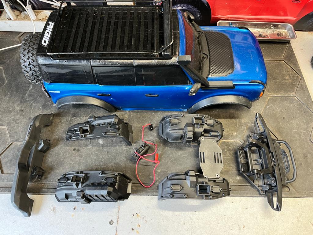 Traxxas TRX-4 Ford Bronco 2021 body ombouwkit COMPLEET, Gebruikt, Schaal 1:10, Onderdeel, Ophalen