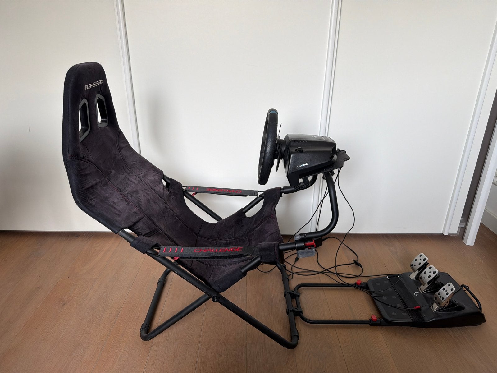 Logitech G923 PS5 racestuur met Playseat Challenge, Spelcomputers en Games, Spelcomputers | Overige, Ophalen, Overige merken, Zo goed als nieuw