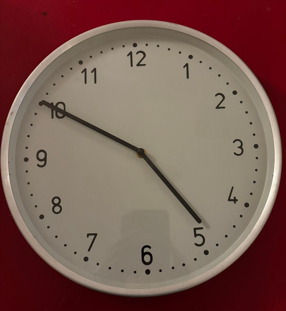 Wandklok, Ophalen, Zo goed als nieuw, Analoog, Wandklok