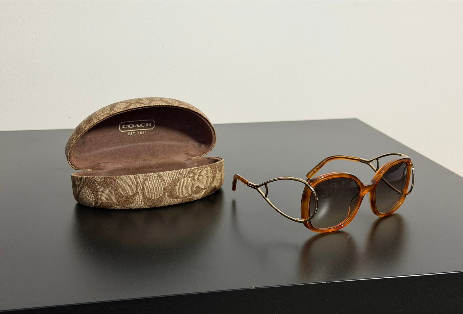 Chloé CE702S 725 Zonnebril Blonde Havana – Made in Italy, Overige merken, Gebruikt, Zonnebril, Bruin