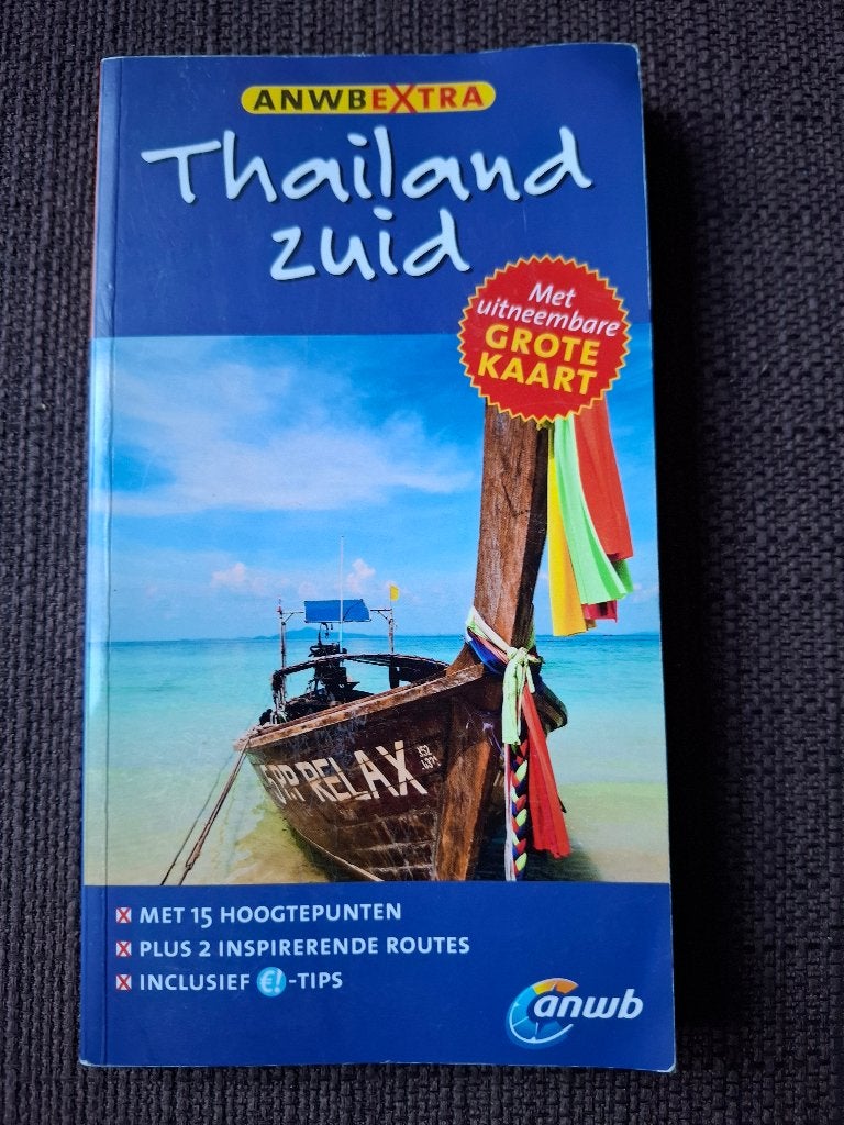 ANWB Extra Reisgids Thailand Zuid - Met Grote Kaart, Gelezen, Ophalen of Verzenden, Reisgids of -boek, ANWB
