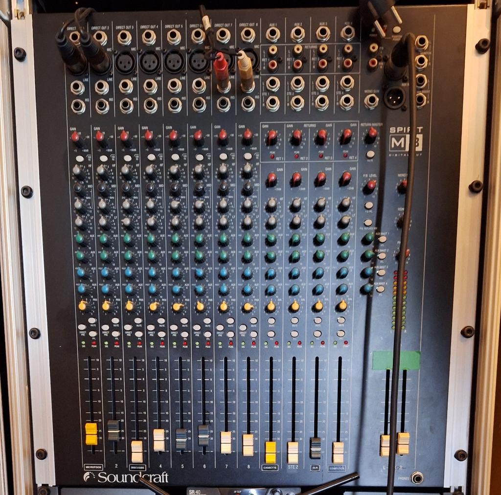 Soundcraft Spirit M8 Mixer, Muziek en Instrumenten, Mengpanelen, Ophalen of Verzenden, Zo goed als nieuw, 5 tot 10 kanalen, Microfooningang