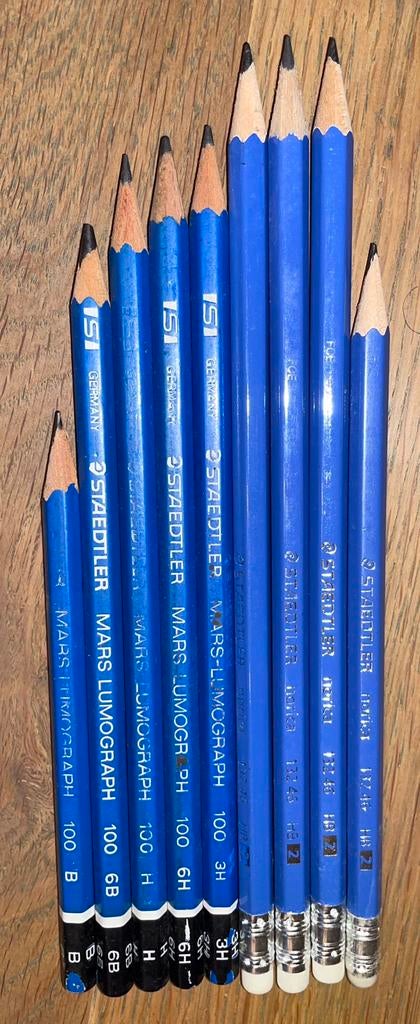 Staedtler staedler mars lumograph norica potlood potloden hb, Ophalen of Verzenden, Zo goed als nieuw, Potlood of Stift
