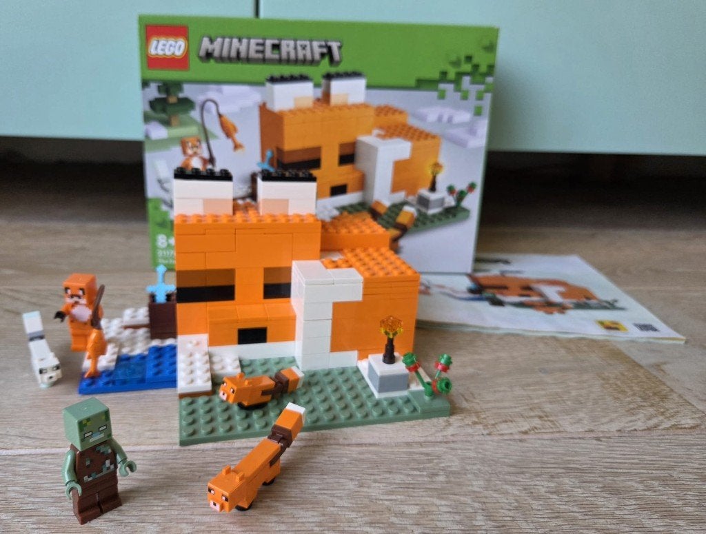 LEGO 21178 Minecraft De Vossenlodge, Inclusief instructies, Minecraft, Lego, Ophalen of Verzenden