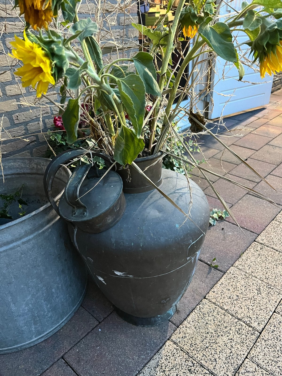 Grote vintage koperen pot met deksel, Ophalen