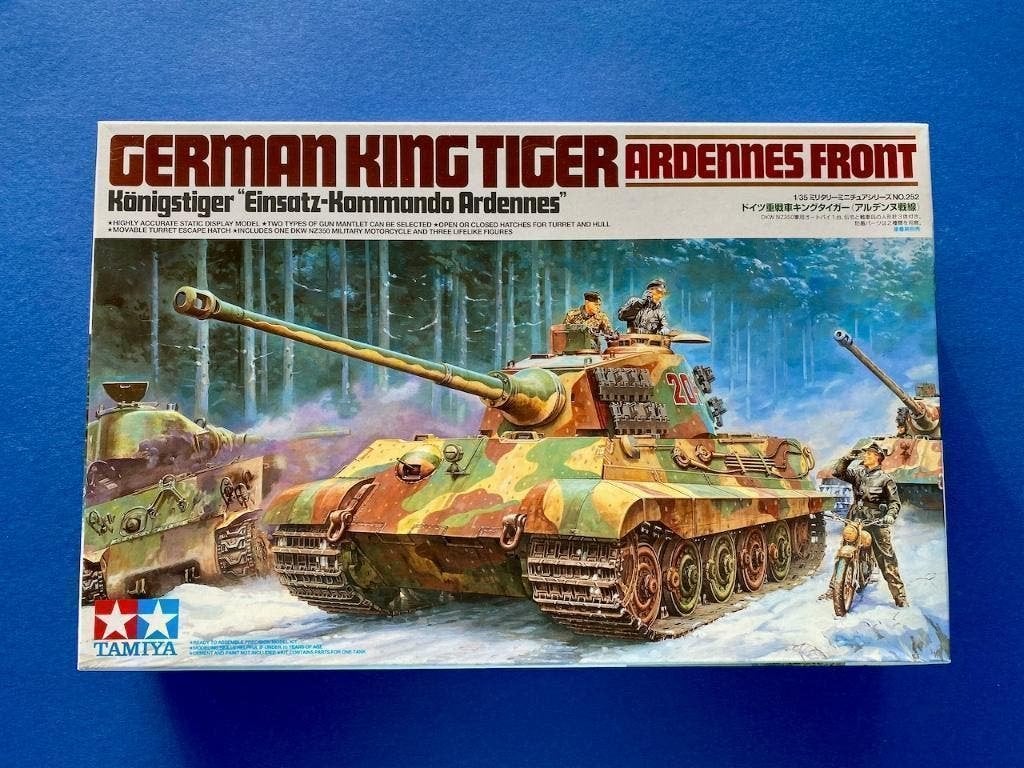 Tamiya	35252	German king Tiger (Ardennes Front) 	1/35, Hobby en Vrije tijd, Tank, Verzenden, 1:32 tot 1:50, Nieuw