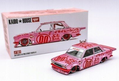 Datsun 510 Pro Street Buta V1 Roze 1-64 Kaido House, Tschuiten@hotmail.com, Duitsland, Auto, Nieuw