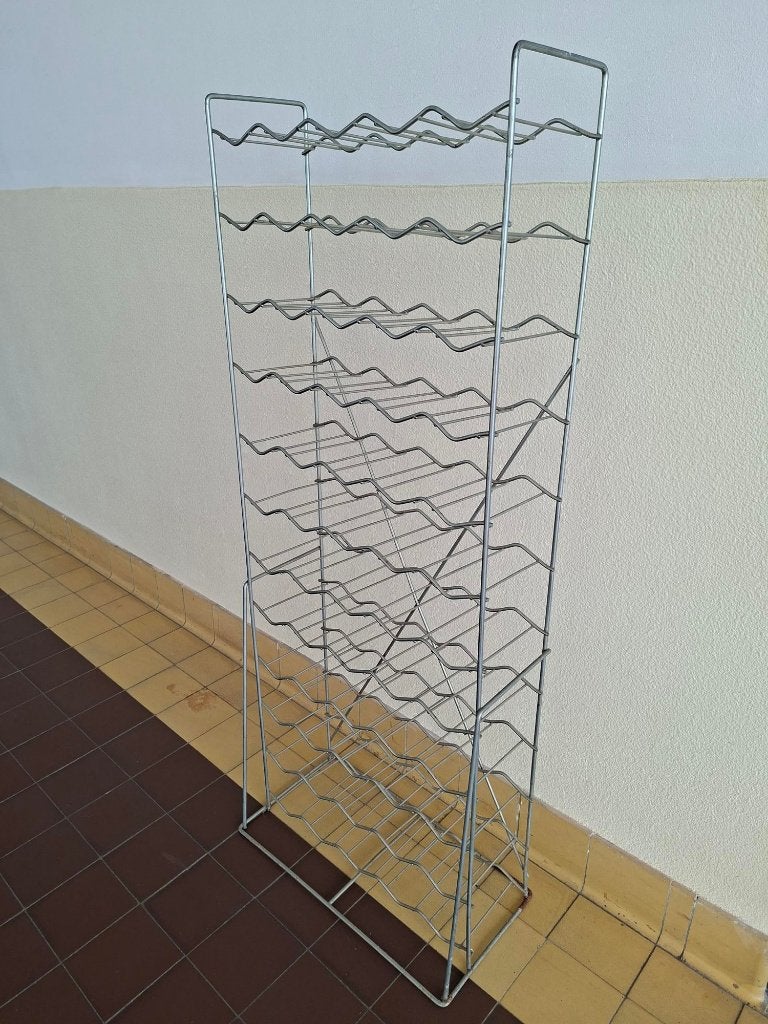 vintage Tomado XL wijnrek metaal industrieel design 60 fles, Huis en Inrichting, Woonaccessoires | Wijnrekken, Ophalen, Gebruikt