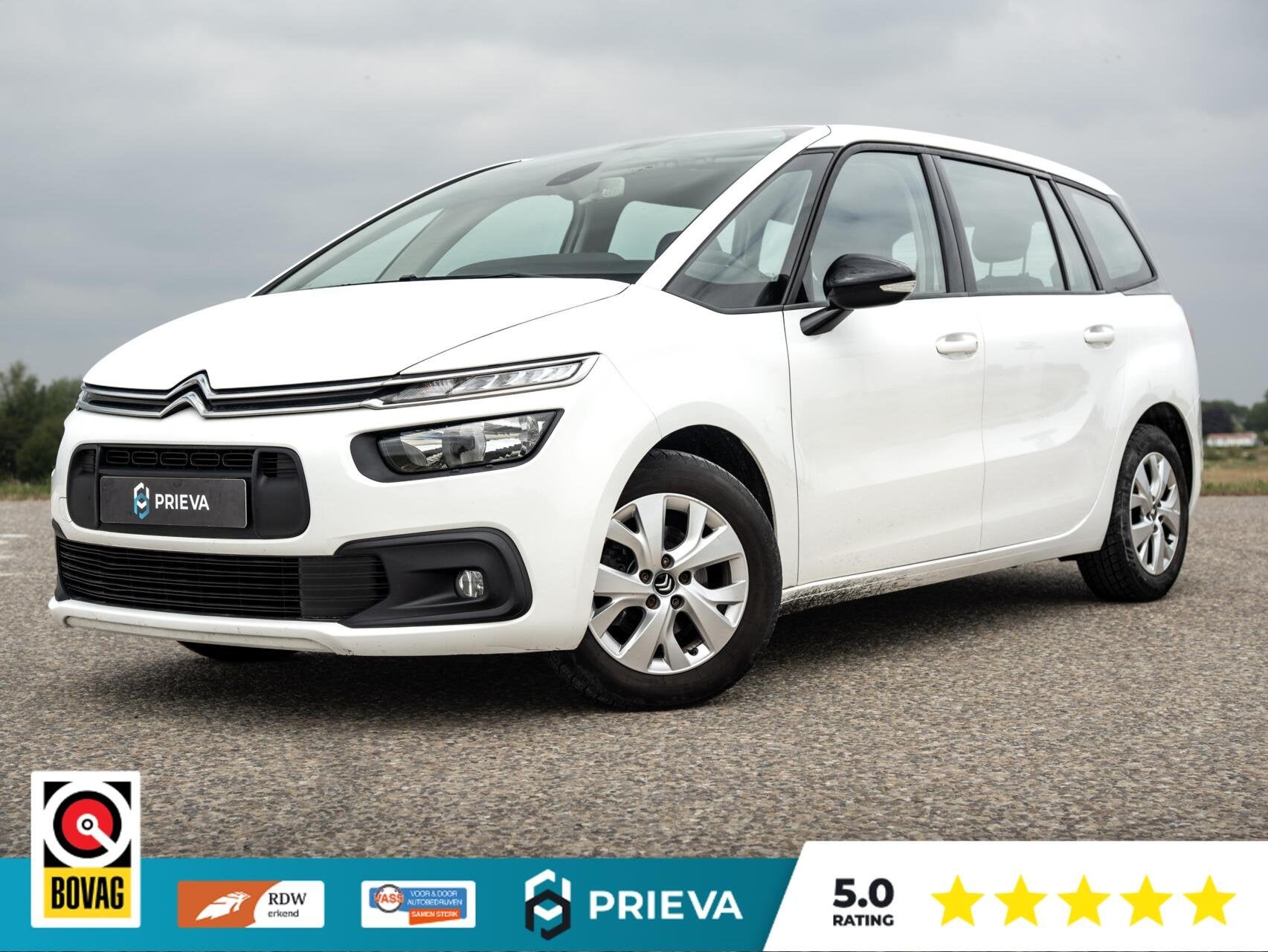 Citroën C4 SpaceTourer 1.2 PureTech Cool | 2021 | Navigatie, Auto's, Navigatiesysteem, Stof, Gebruikt, Zwart