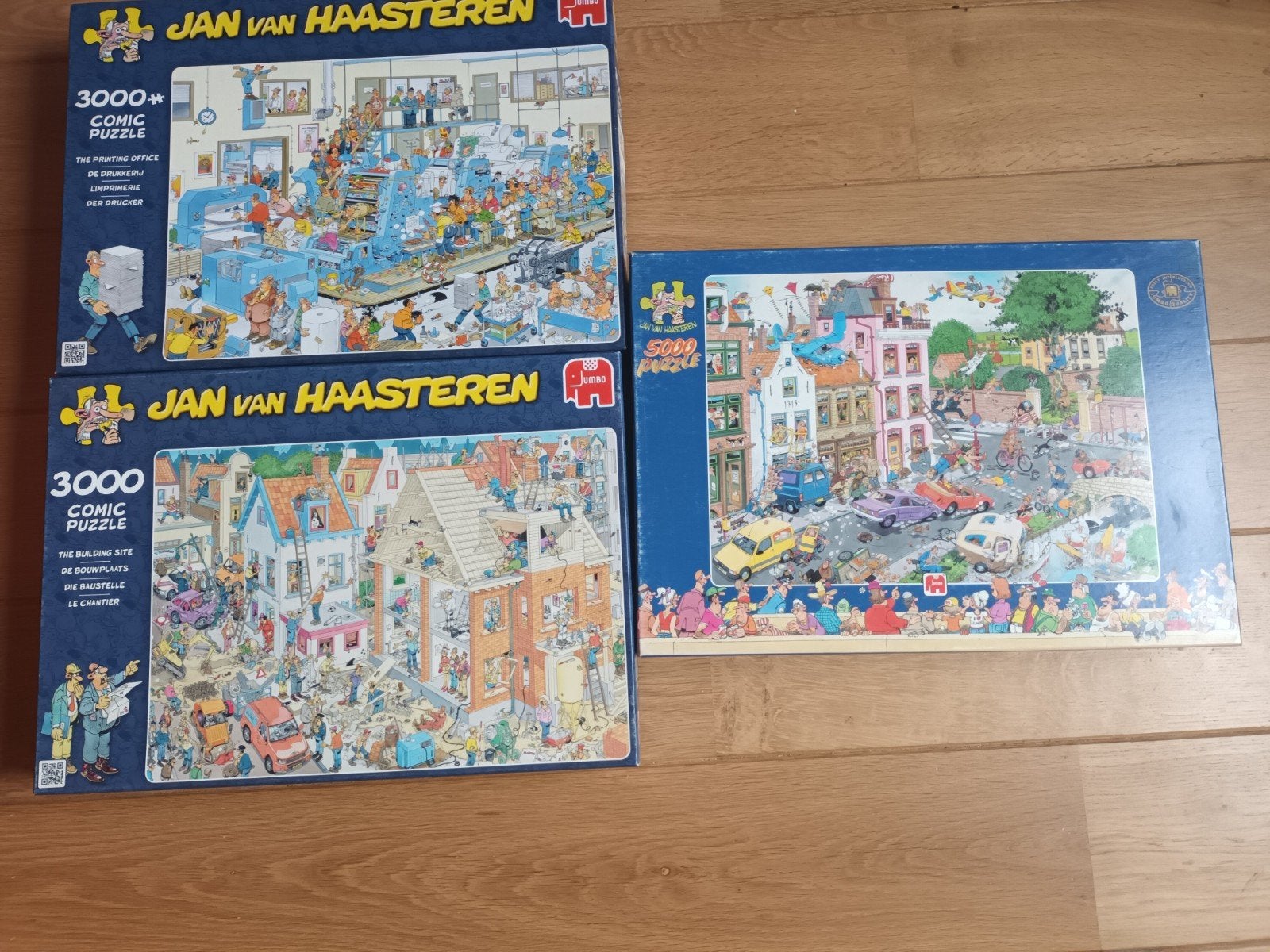 legpuzzels Jan v Haasteren 3000 en 5000 stukjes, Ophalen, Meer dan 1500 stukjes, Zo goed als nieuw