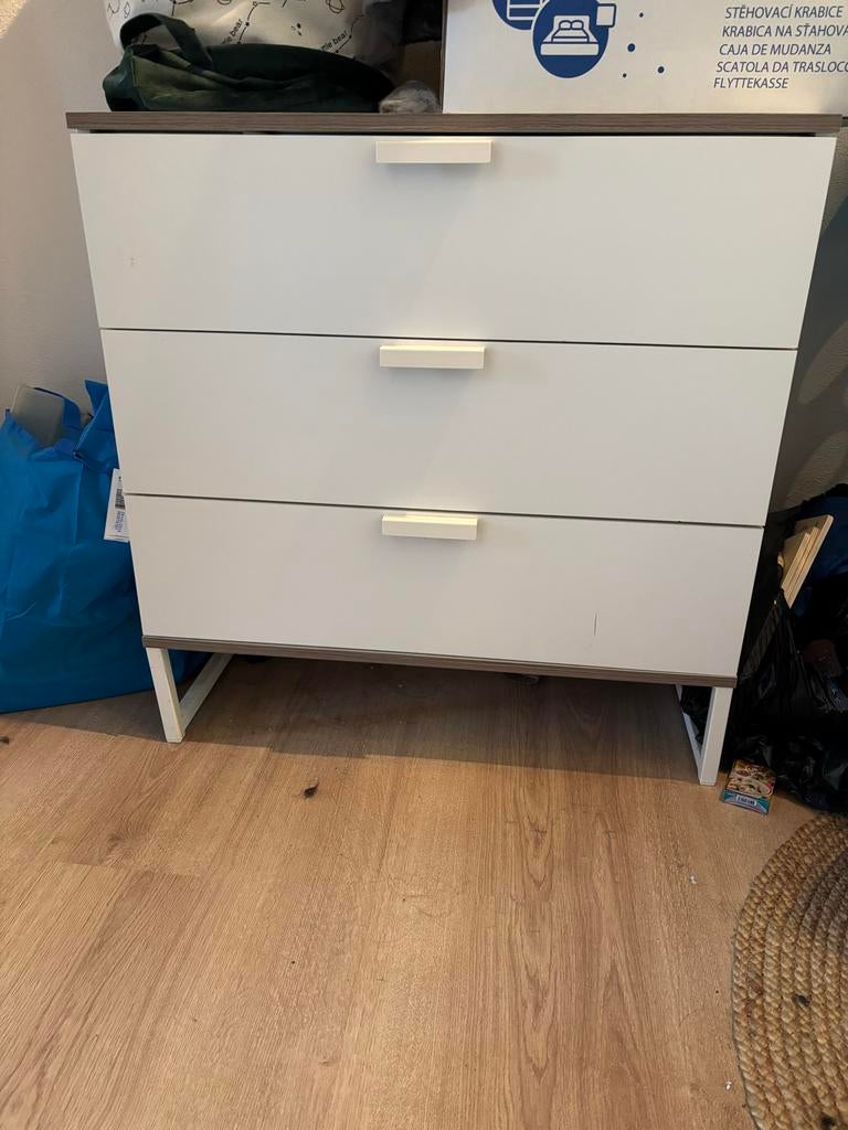 Gratis ladekast met 3 laden - linker poot licht scheef, Gebruikt, 3 of 4 laden, Minder dan 100 cm, 25 tot 50 cm