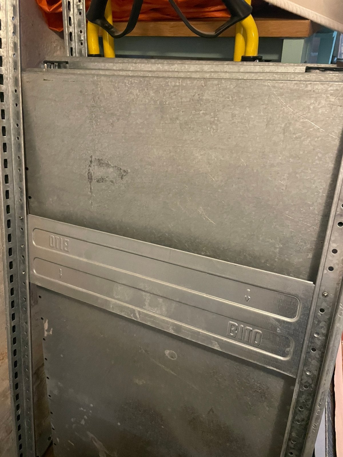 Bito stellingkast 50cm diep x 200 cm hoog. 4 meter lang, Ophalen, Gebruikt