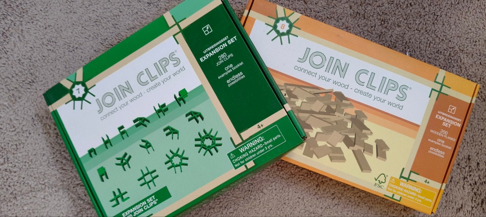 Join Clips: Oranje (nieuw) en Groen (niet compleet), Ophalen of Verzenden, Gebruikt, Knutselen