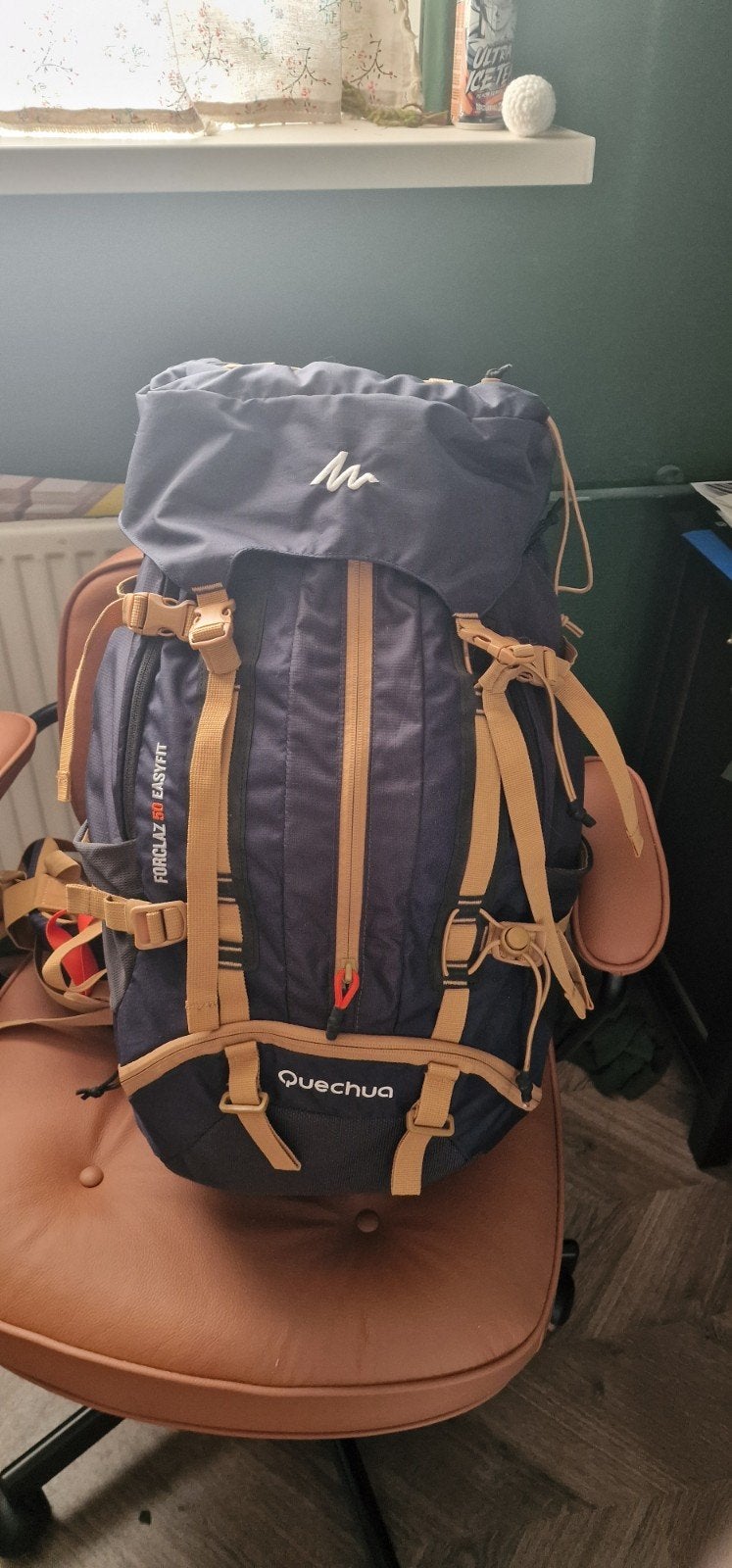 Quechua 50L Backpack, Ophalen, Gebruikt, Blauw, Overige typen