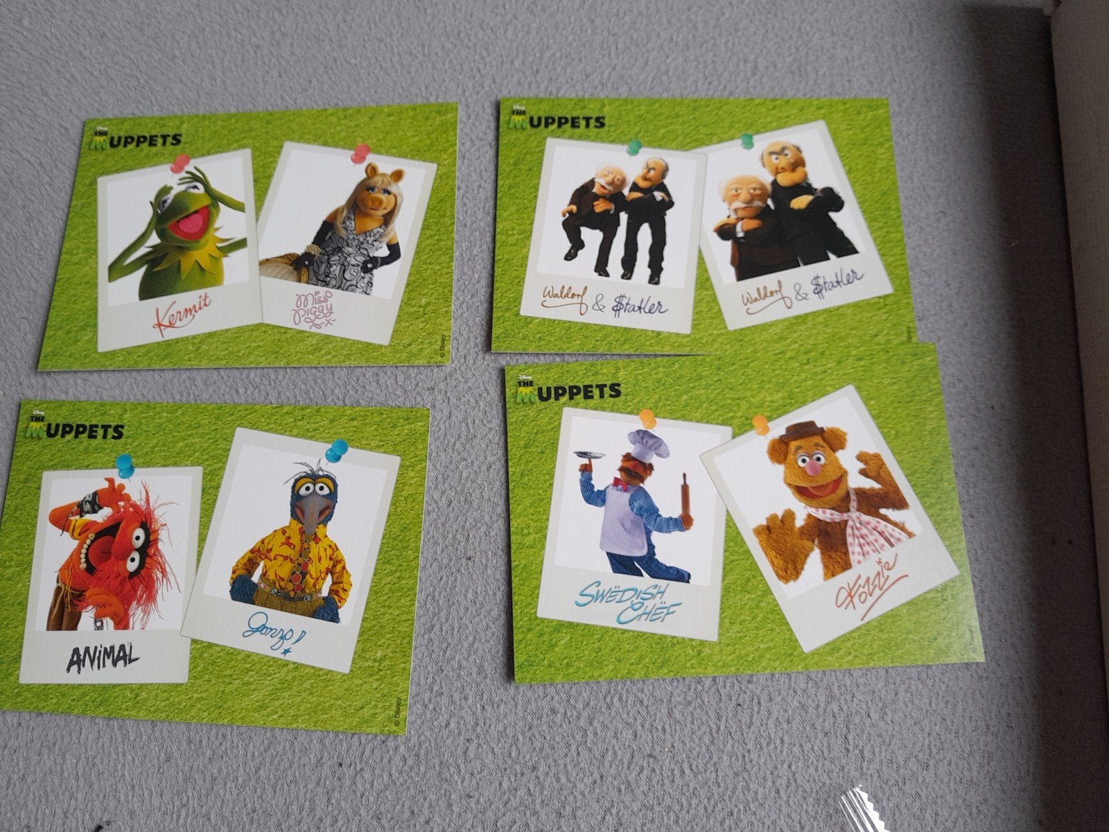 Muppets Albert Heijn Postkaarten - Set van 4, Ophalen, 1980 tot heden, Ongelopen