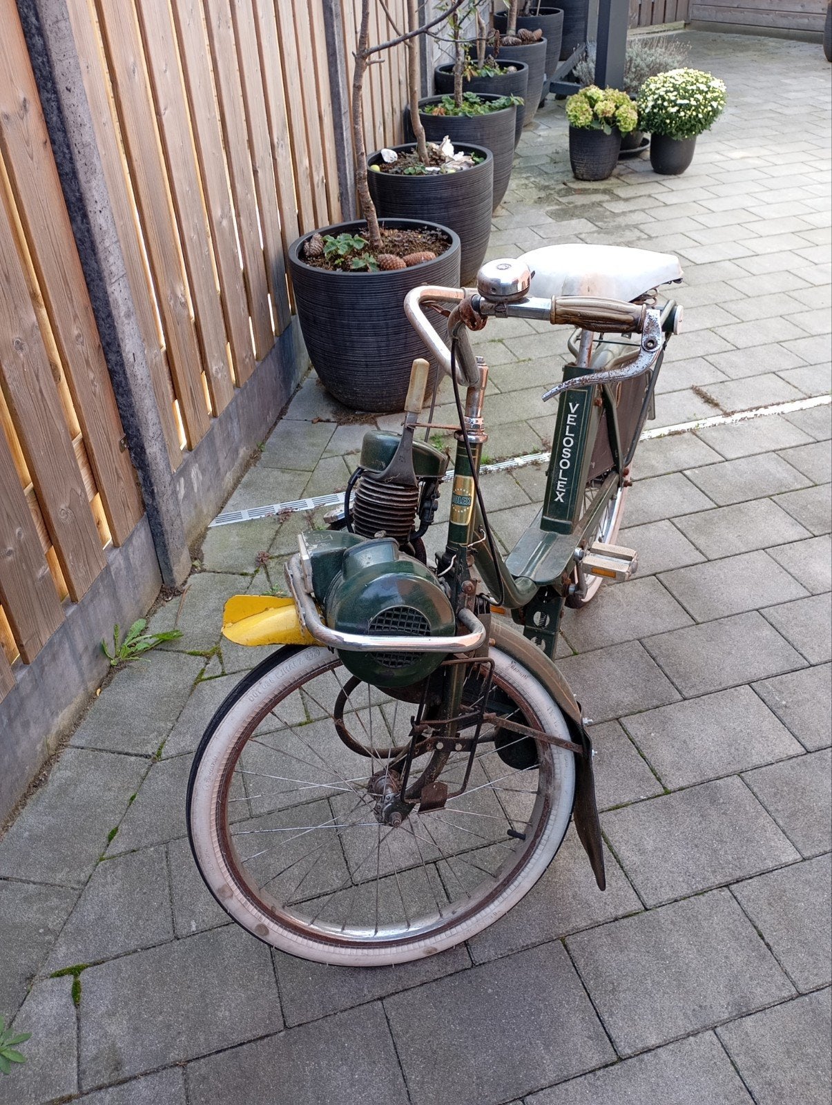 Vintage Solex bromfiets - Groen, Ophalen, Gebruikt, Maximaal 25 km/u