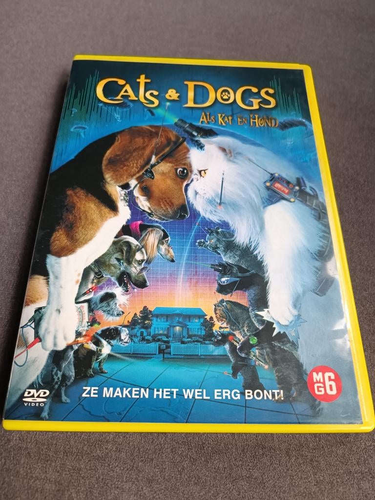 Cats & dogs - dvd, Alle leeftijden, Ophalen of Verzenden, Zo goed als nieuw, Tekenfilm