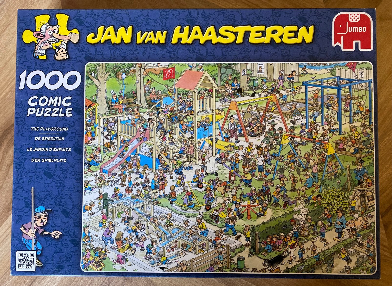 Jan van Haasteren puzzel 1000 stukjes de speeltuin, Ophalen, 500 t/m 1500 stukjes, Zo goed als nieuw