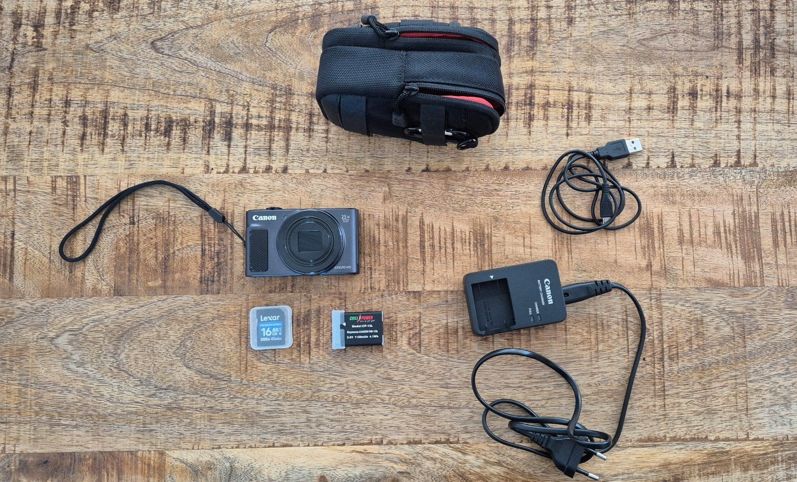 Canon PowerShot SX620 HS Compactcamera met 25x zoom, Audio, Tv en Foto, Fotocamera's Digitaal, Beeldstabilisatie, Canon, Geheugenkaart