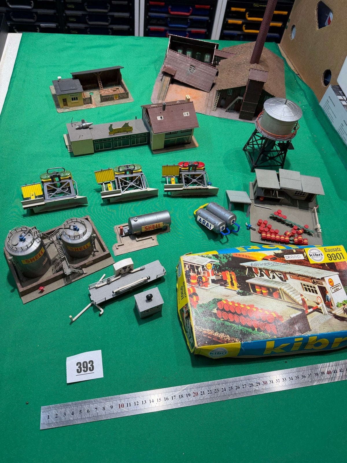 393- verzameling modelbouw gebouwen en accessoires knutsel, Ophalen of Verzenden, Gebruikt, Brug, Tunnel of Gebouw, Overige merken