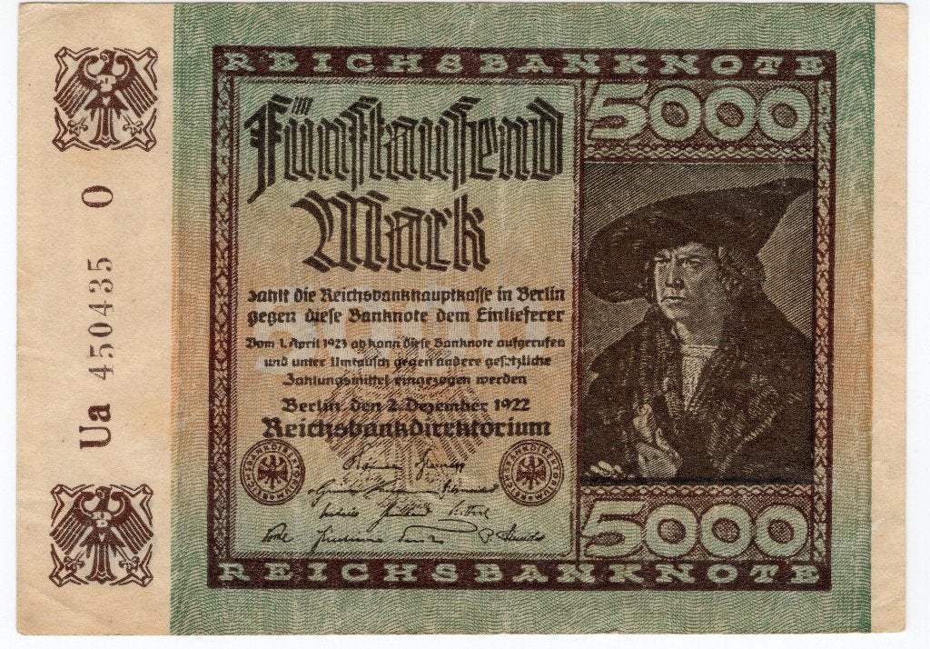Duitsland 5000 Mark 1922, Verzenden, Duitsland