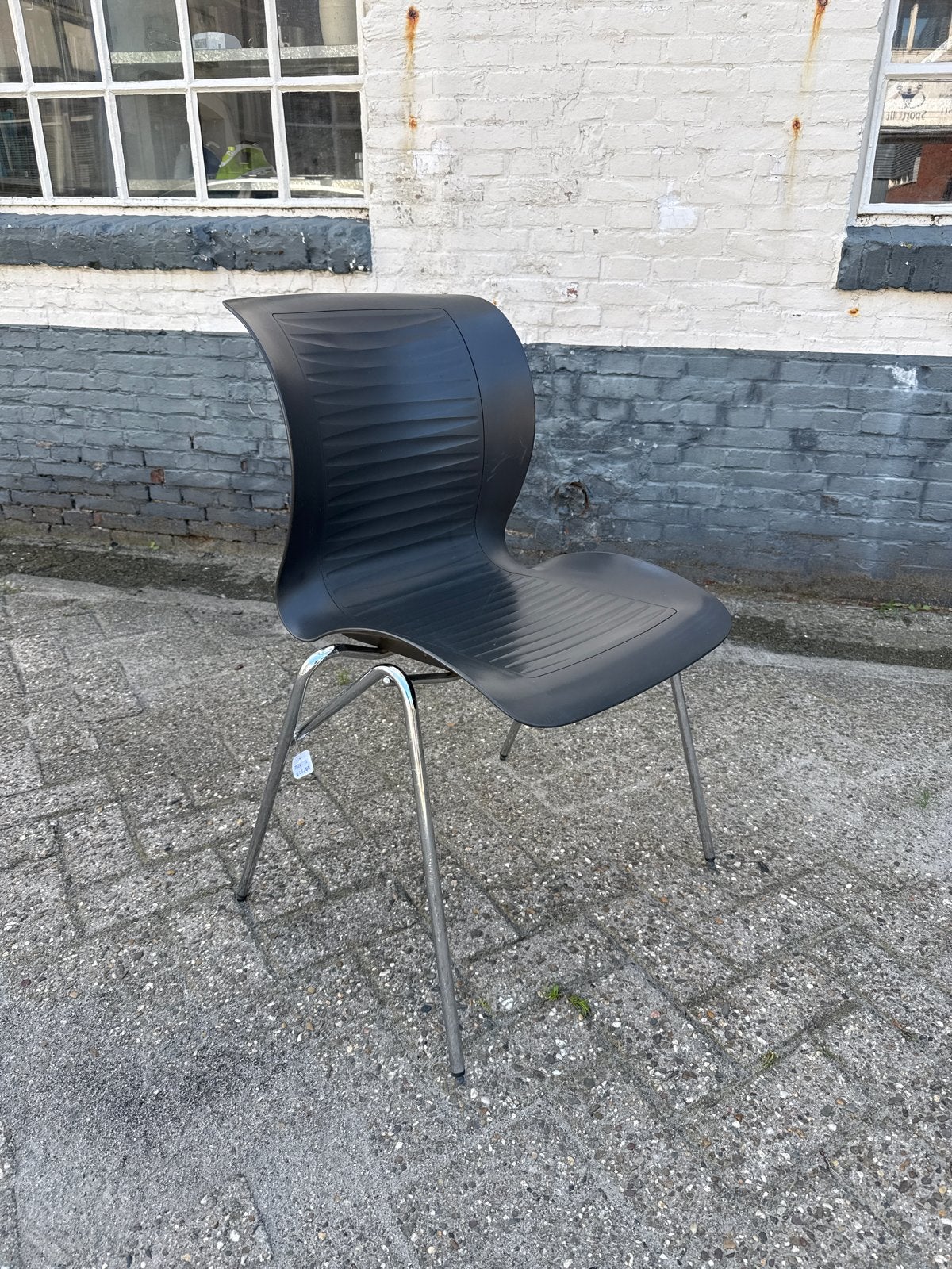Fritz Hansen Ensemble stoel - Lichte gebruikerssporen, Huis en Inrichting, Stoelen, Gebruikt, Eén, Kunststof, Metaal, Zwart, Ophalen