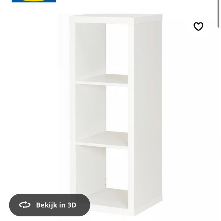 Ikea kallax 3 vakken nieuw in doos, Huis en Inrichting, Ophalen, 50 tot 100 cm, Zo goed als nieuw, Minder dan 100 cm