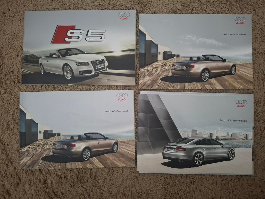 Lot autofolders Audi A5/S5 cabriolet, Verzenden, Audi
