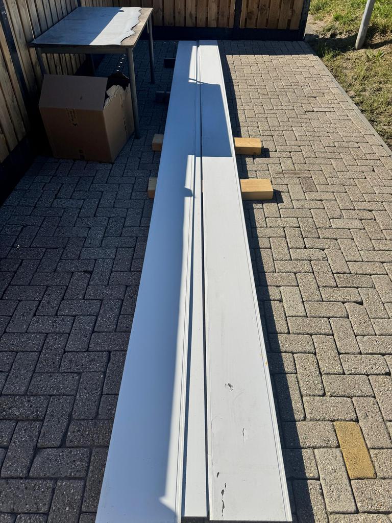 Schroot planken 600 cm lang, 25 cm breed kunstof, Ophalen of Verzenden, Zo goed als nieuw