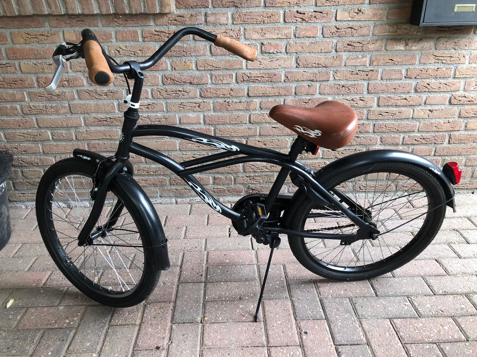 22 inch beach cruiser, Fietsen en Brommers, Fietsen | Cruisers en Lowriders, Ophalen, Terugtraprem, Staal, Cruiser