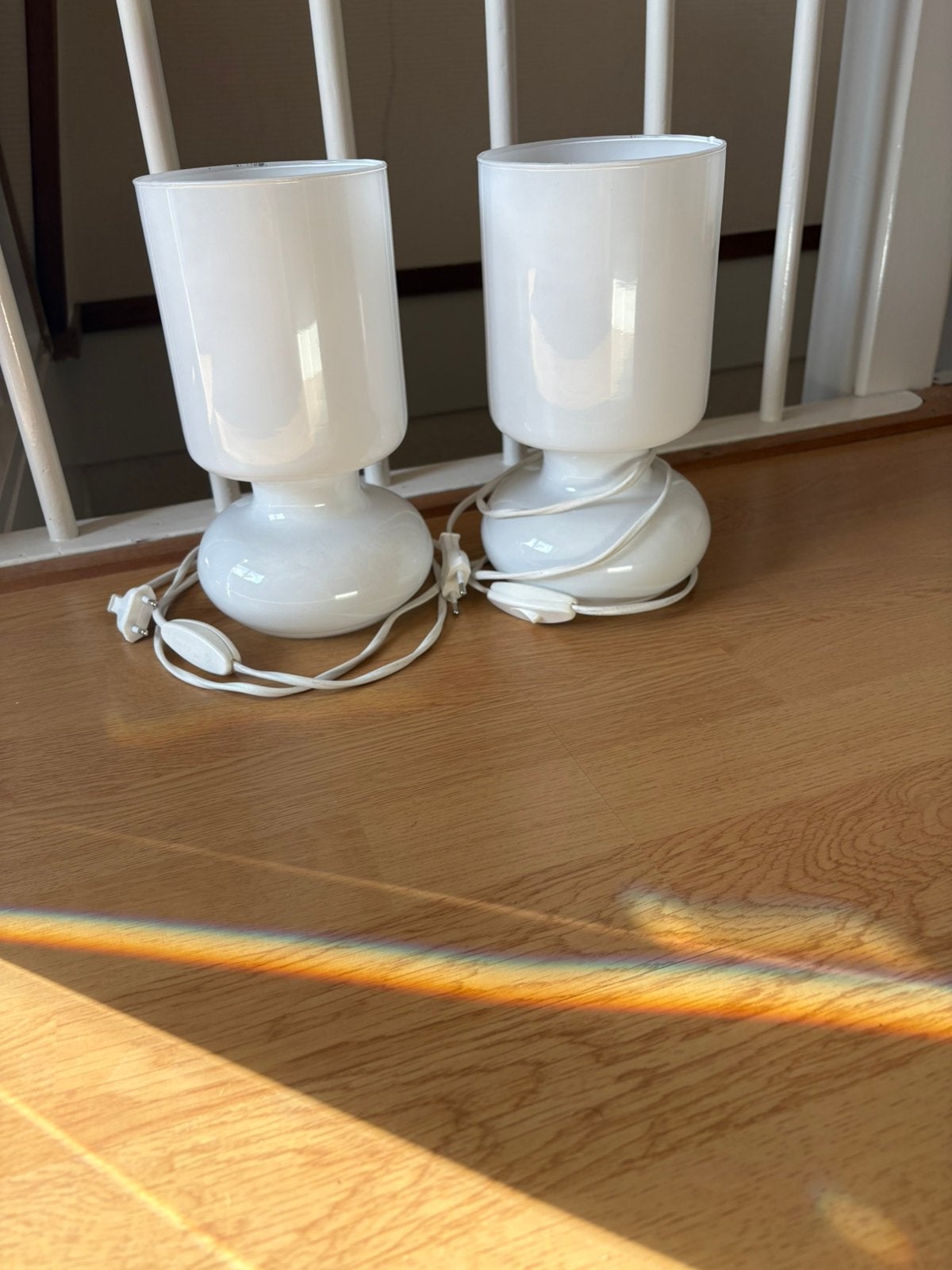 Witte lampen 2 stuks, Ophalen, Gebruikt