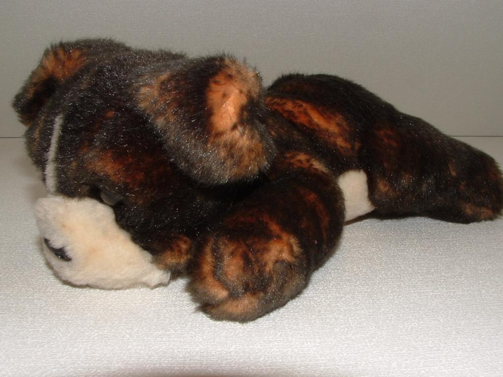 KEEL TOYS HOND PUPPY BIFFA PLUCHE ZWART/BRUIN GEVLE, Verzenden, Nieuw, Overige typen