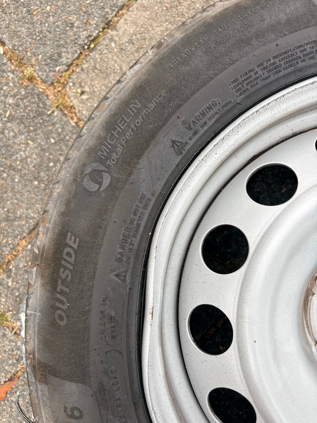 Michelin Primacy 4 zomerbanden op stalen velgen 205/60 R16, Auto-onderdelen, Banden en Velgen, Gebruikt, 16 inch, Banden en Velgen