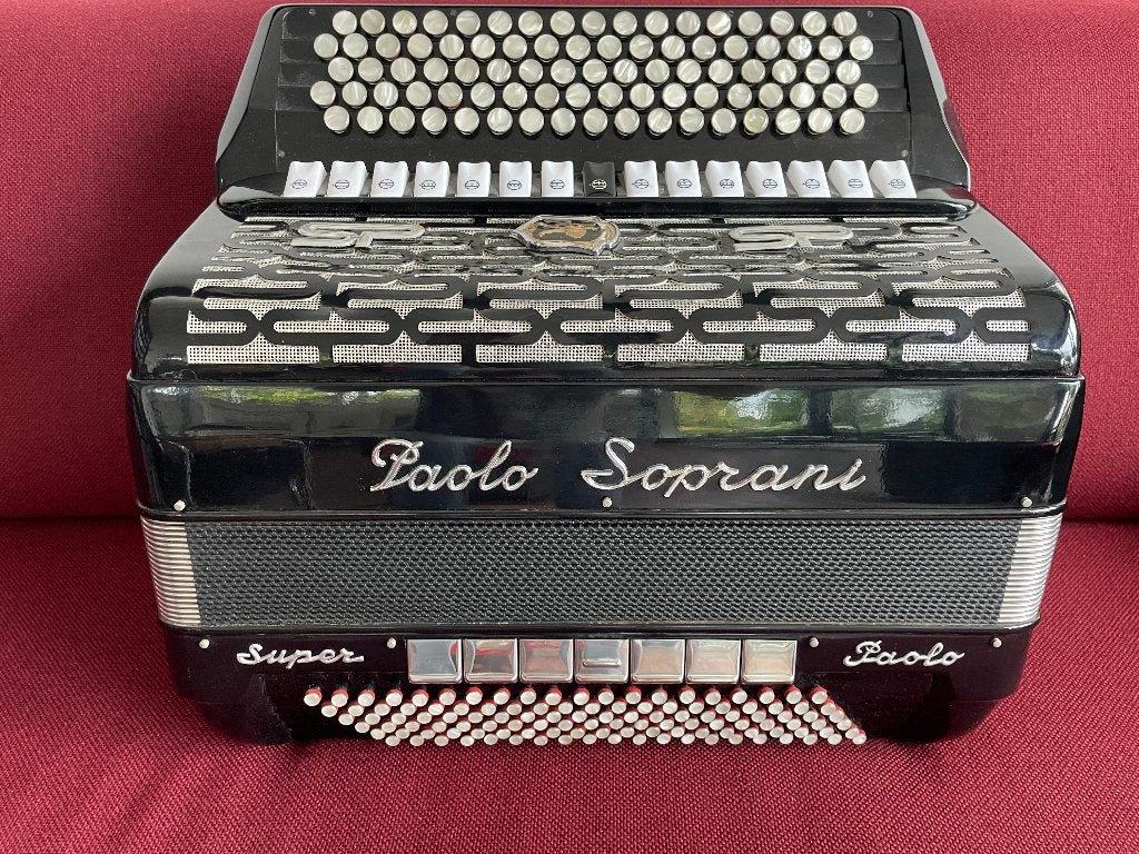 Paolo Soprani Super Paolo knopaccordeon .4 korig.B-Griff ., Overige merken, Met koffer, Ophalen of Verzenden, Zo goed als nieuw