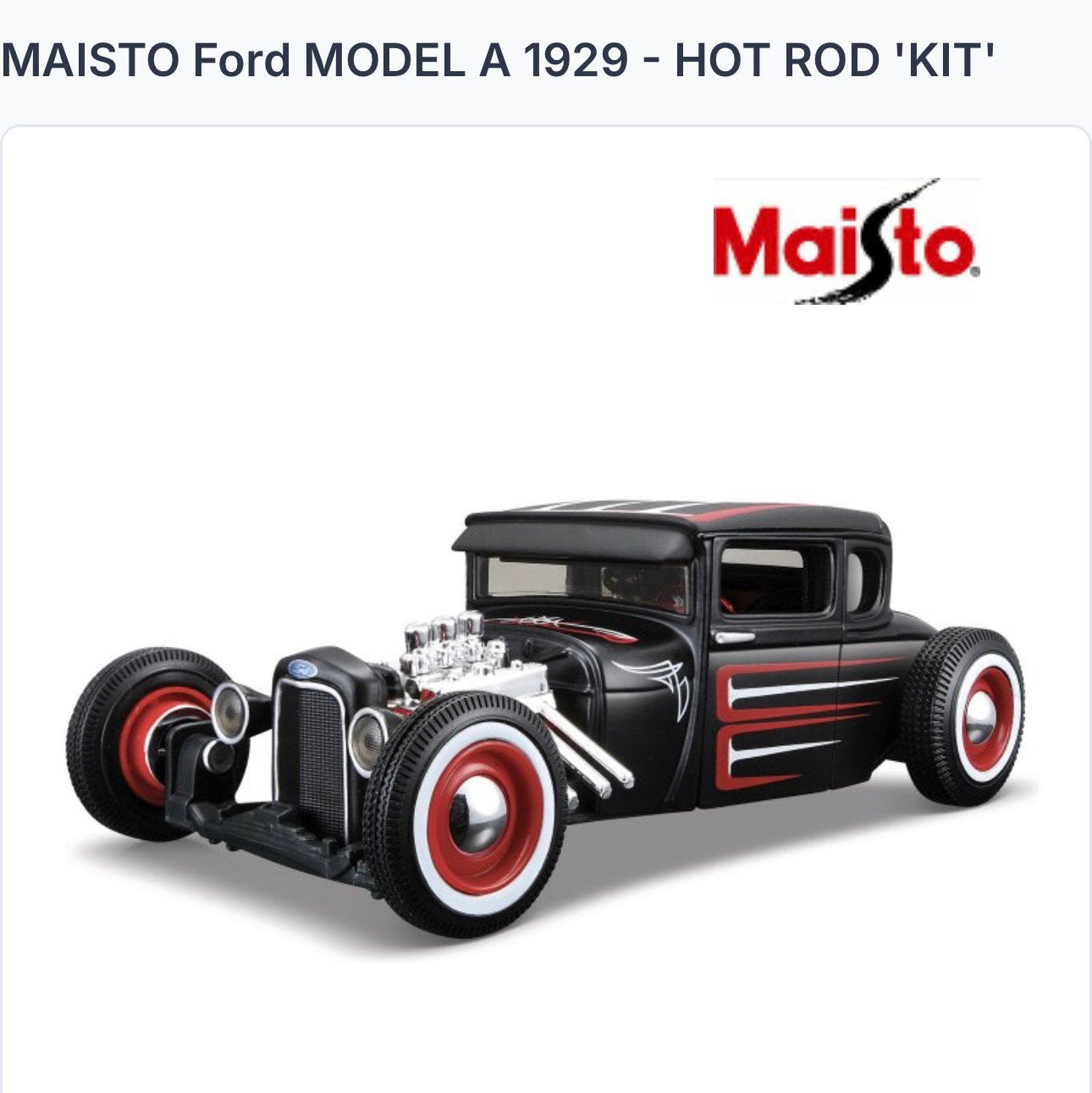 Maisto Design Assembly Line 1929 Ford Model A - Nieuw, Maisto, Auto, Nieuw, Ophalen of Verzenden