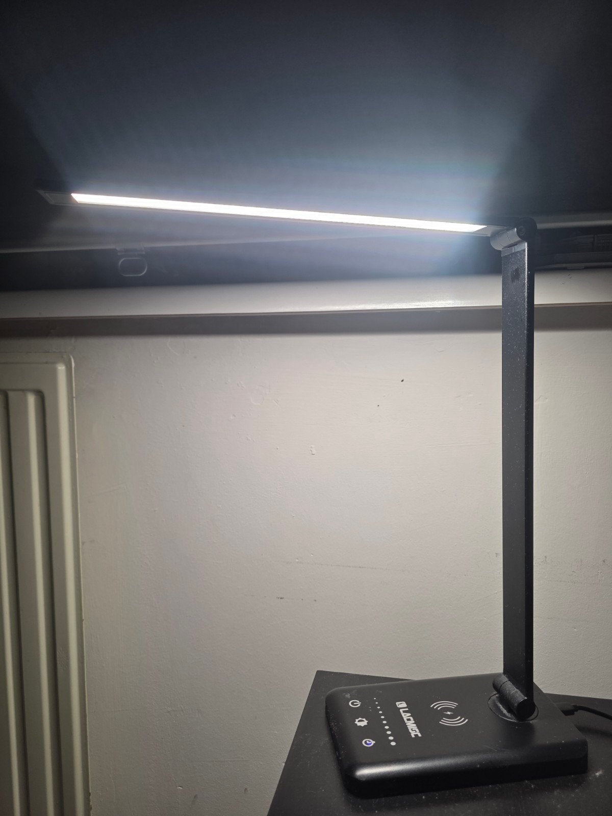 Verstelbare Bureaulamp/Nachtlamp met Draadloos Opladen, Bureaulamp, Kunststof, Nieuw, Ophalen of Verzenden