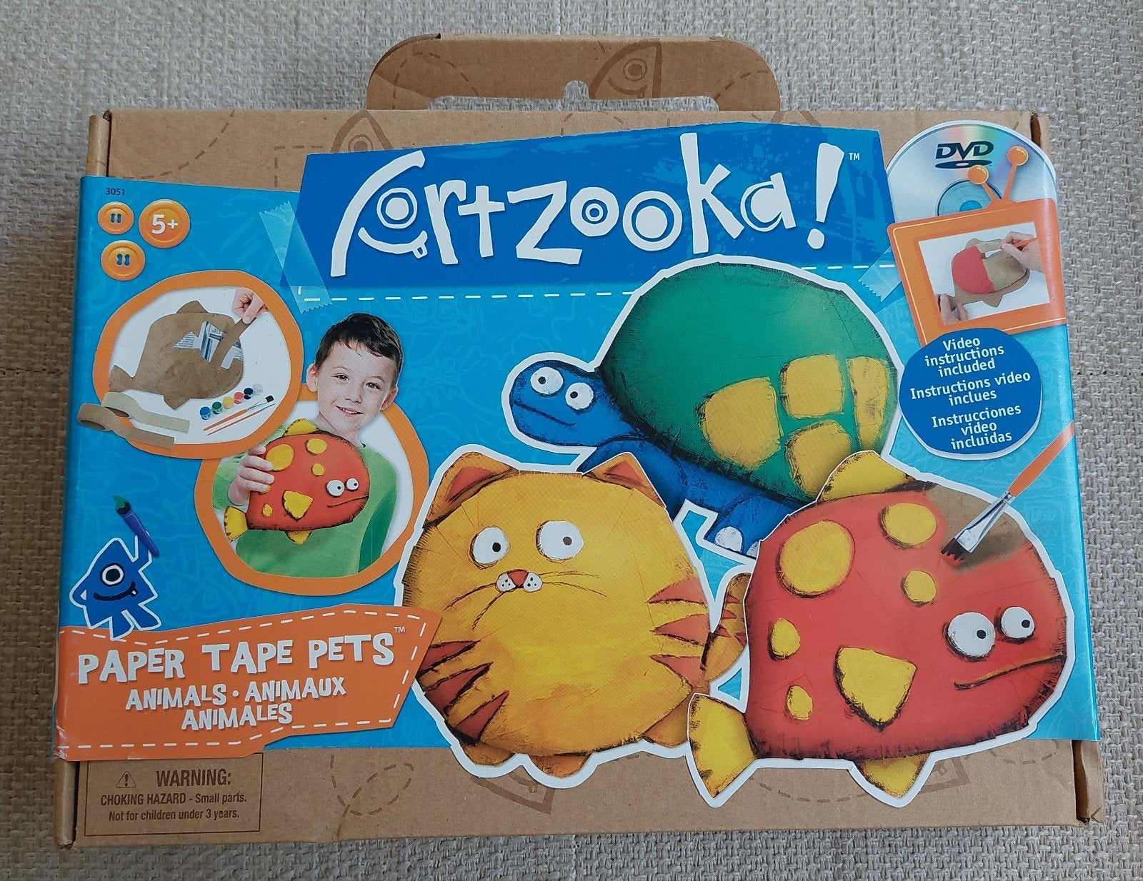 Artzooka! Paper Tape Pets Animals knutselset met DVD, Ophalen of Verzenden, Nieuw, Knutselen