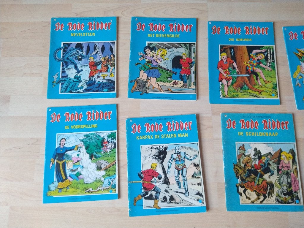 De rode ridder - Willy Vandersteen 13 delen, Meerdere stripboeken, Ophalen of Verzenden, Gelezen