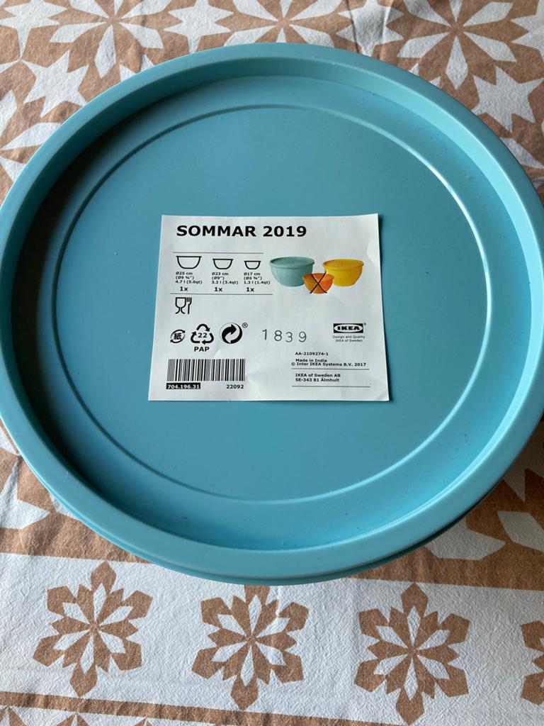 Ikea Sommar schalen, Kunststof, Schaal, Rond, Nieuw