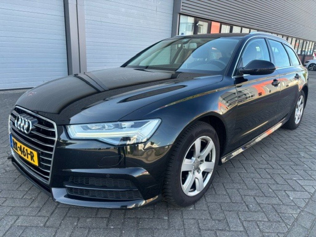 Audi A6 1.8 TFSI U. LEASE ED, Auto's, Audi, Euro 6, 4 cilinders, Zwart, Origineel Nederlands
