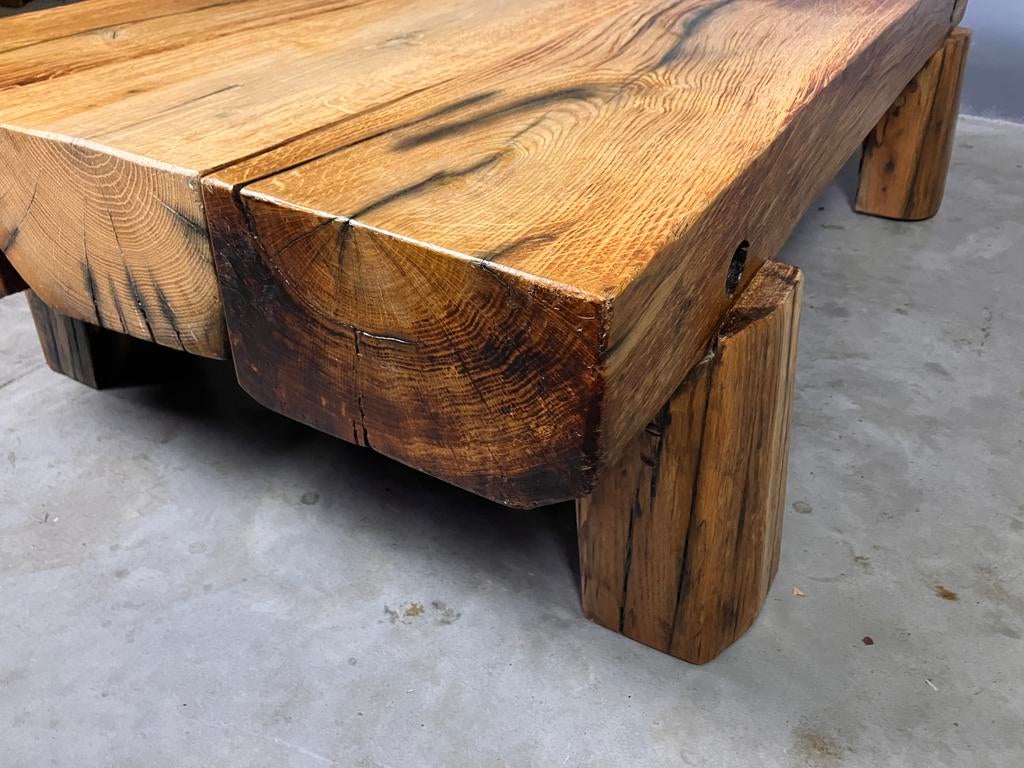 Sale:Brutalistisch Japandi Wabi Sabi salontafel rustiek, Ophalen, Gebruikt, U, U