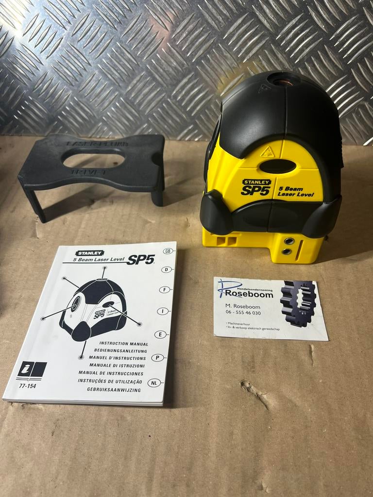 Stanley SP5  5punts laser werkt zoals het hoort i.z.g.s.t, Stanley, Www.stanley.com, Ophalen of Verzenden, Zo goed als nieuw