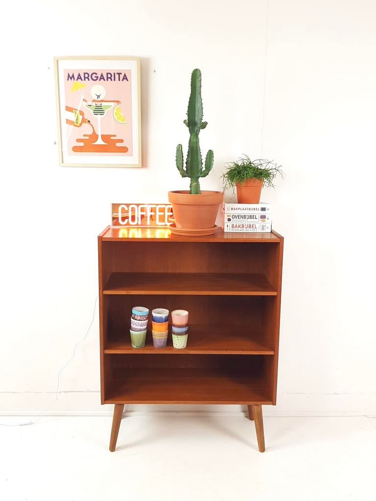 Vintage deens teak houten kastje | kast, Ophalen of Verzenden, Huis en Inrichting