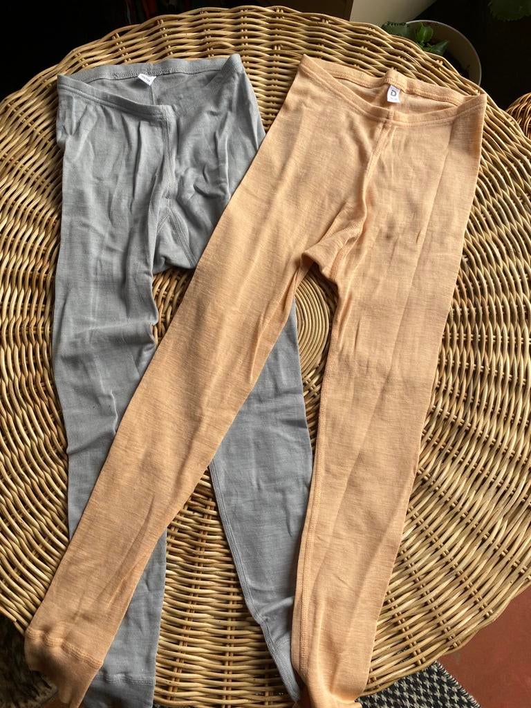 Twee leggings DILLING 122/128 wol & zijde, Kinderen en Baby's, Verzenden, Nieuw, Jongen of Meisje, Broek