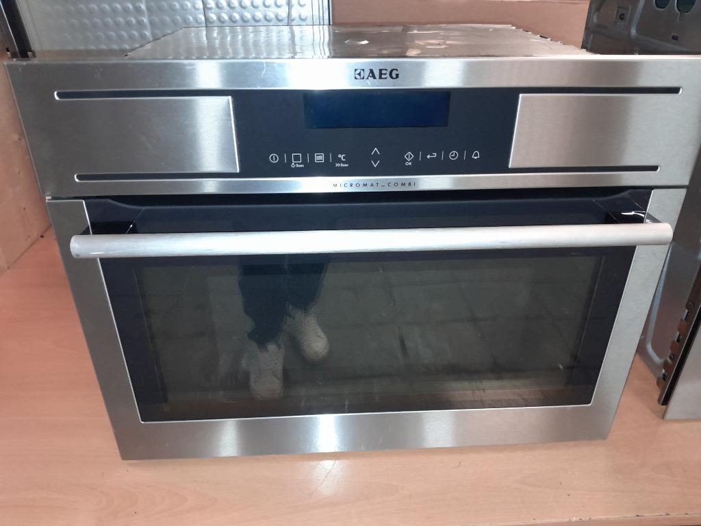 NETTE AEG KM8403101M COMBI OVEN/MAGNETRON TE KOOP, Witgoed en Apparatuur, Magnetrons, AEG, Combimagnetron, Crisp, Gebruikt