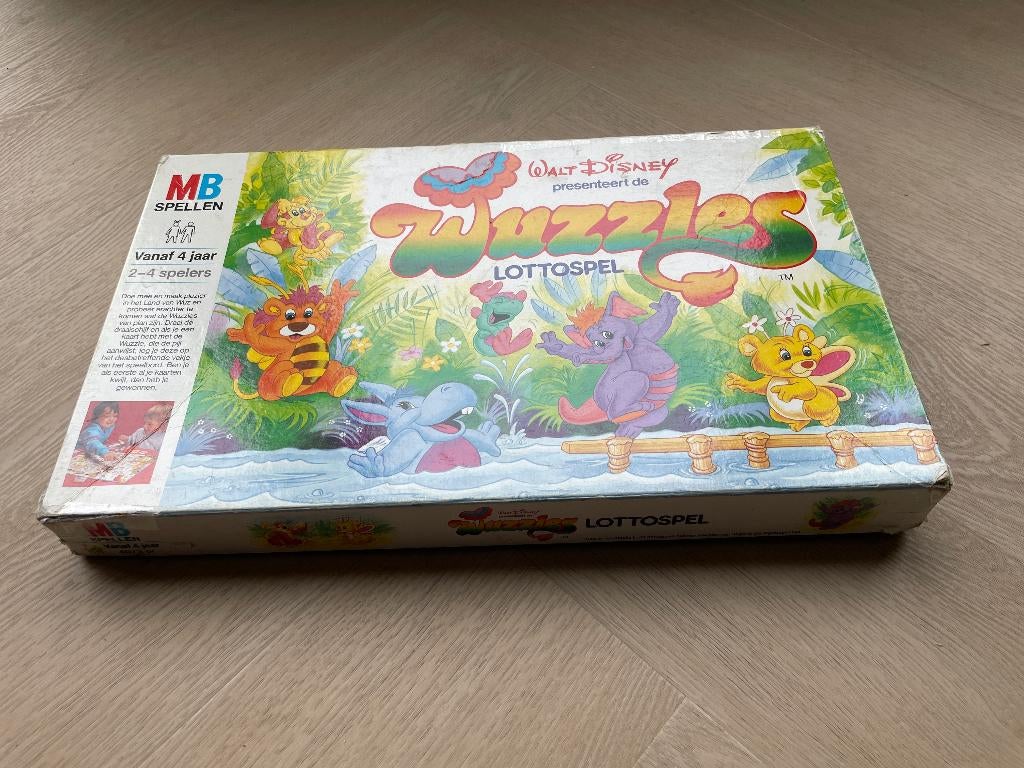 bordspel Wuzzles uit 1985 compleet, Ophalen of Verzenden, Overige figuren, Gebruikt, Overige typen