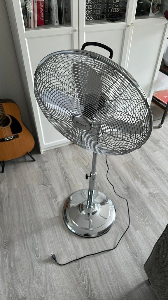 Sencys Statiefventilator - Zilver 3 standen en draait, Ophalen of Verzenden, Gebruikt, Statiefventilator