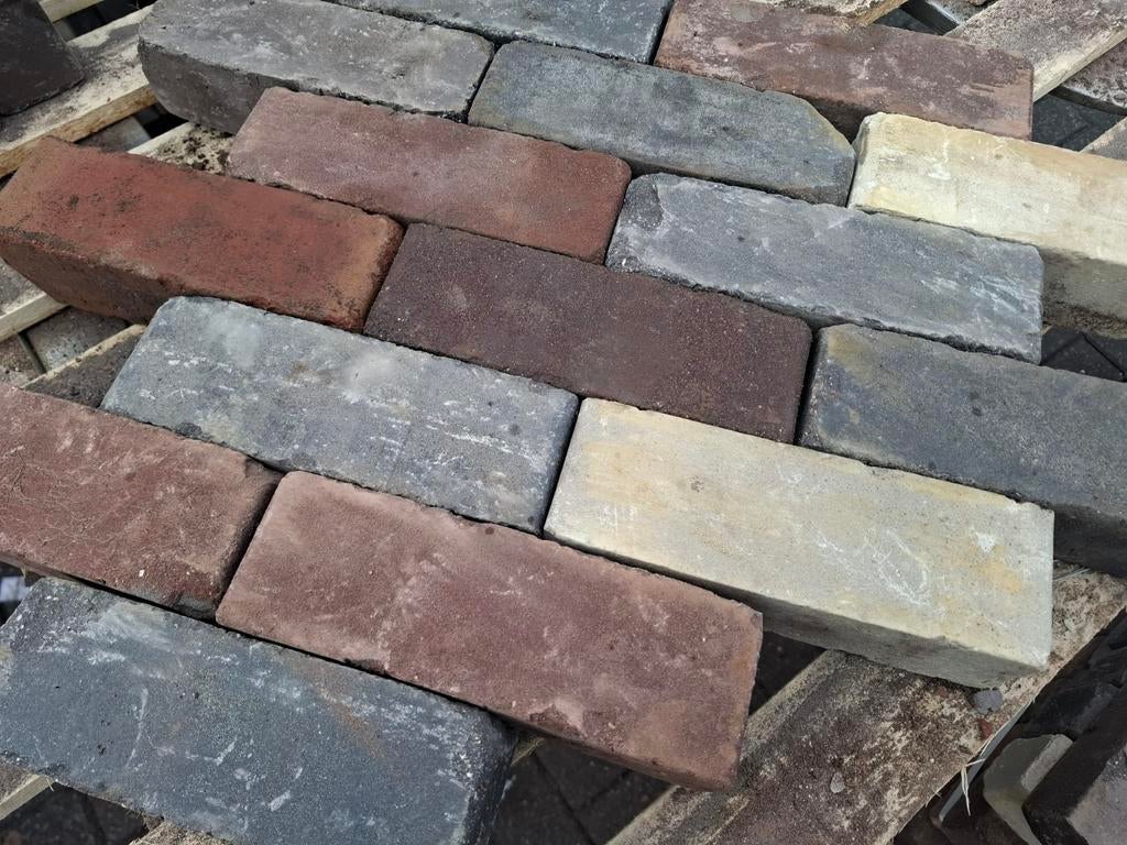Restpartij gebakken dikformaten mix., Tuin en Terras, Tegels en Klinkers, Nieuw, Klinkers, Keramiek, 5 tot 10 m², Ophalen